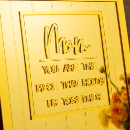 Custom Mom Puzzle Sign Mother&