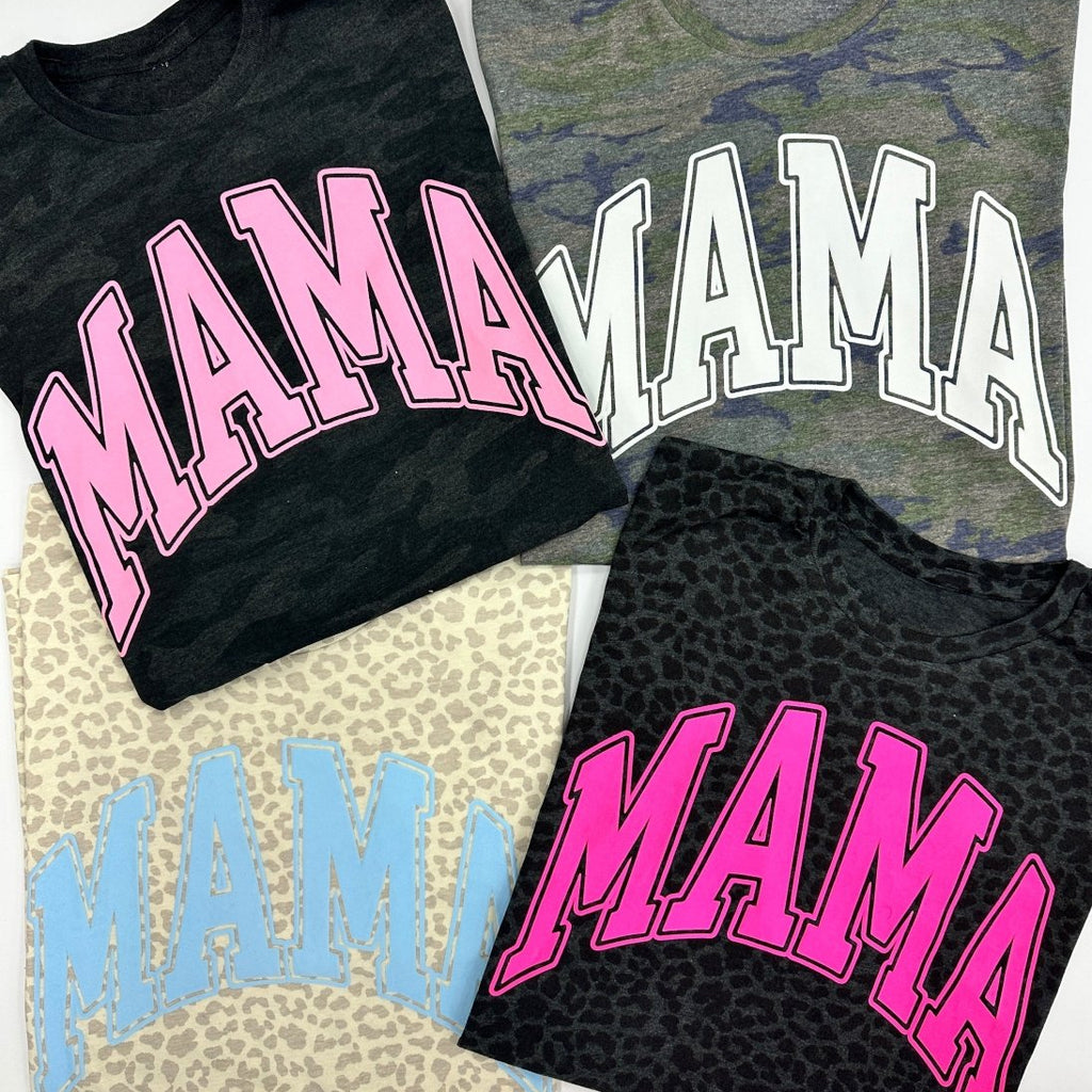 Custom PUFF Mama Camo Leopard Pattern Sweatshirt | Mother&