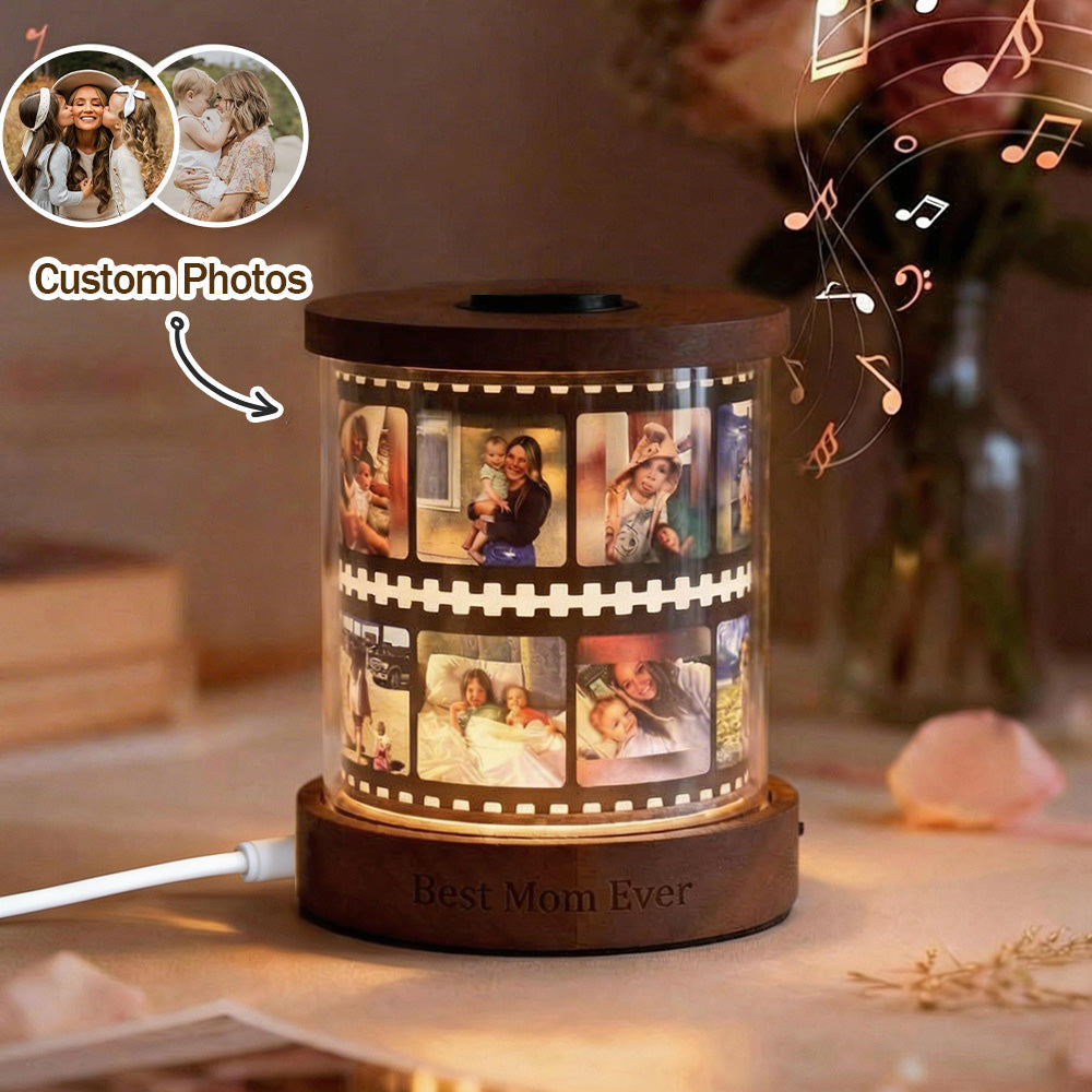 Personalized Photo Film Reel Night Light With Text | Mother&