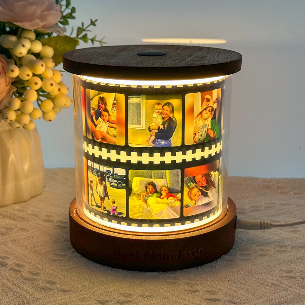 Personalized Photo Film Reel Night Light With Text | Mother&