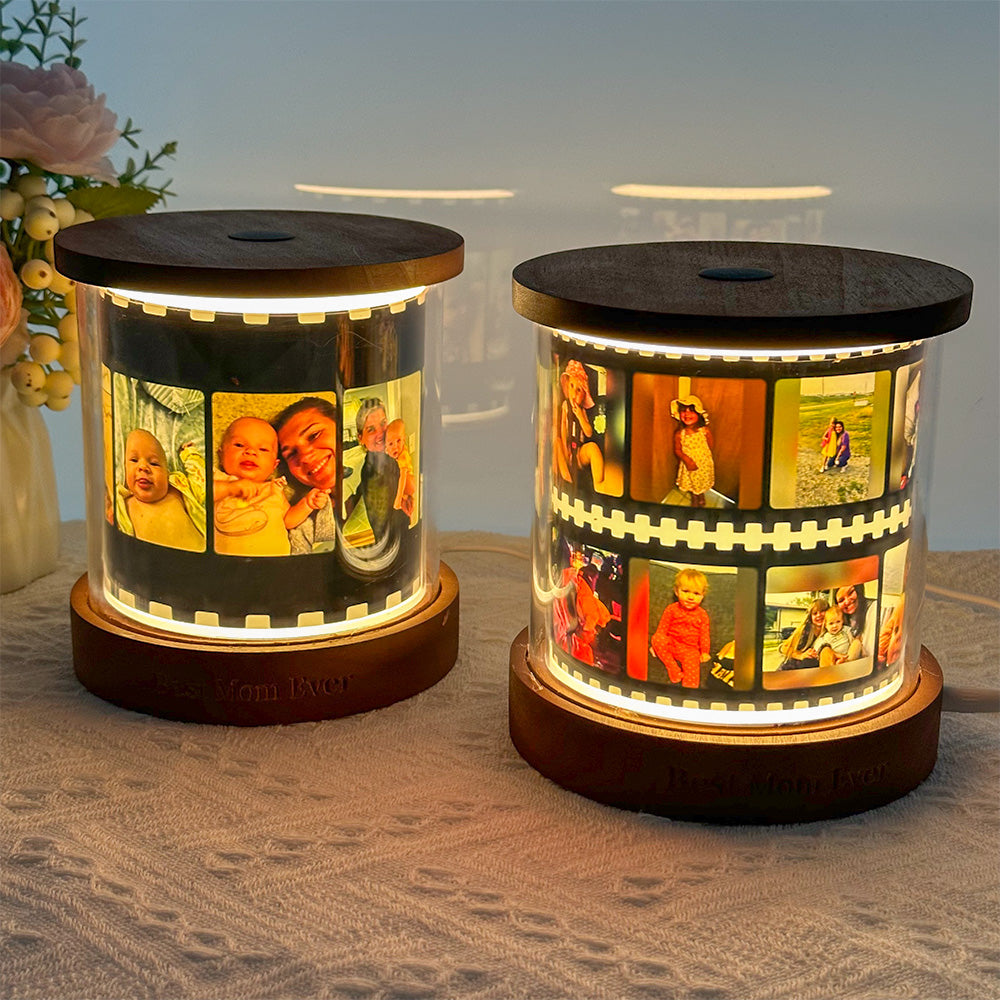 Personalized Photo Film Reel Night Light With Text | Mother&