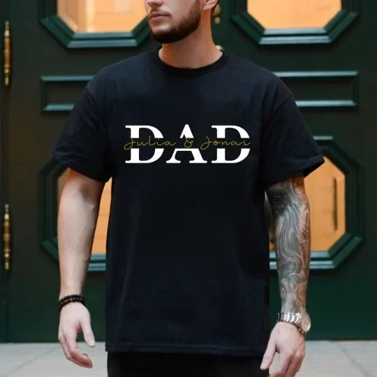 Custom "DAD" Design with Kids Names Sweatshirt | Father&