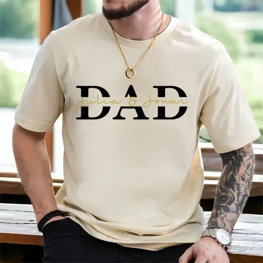 Custom "DAD" Design with Kids Names Sweatshirt | Father&