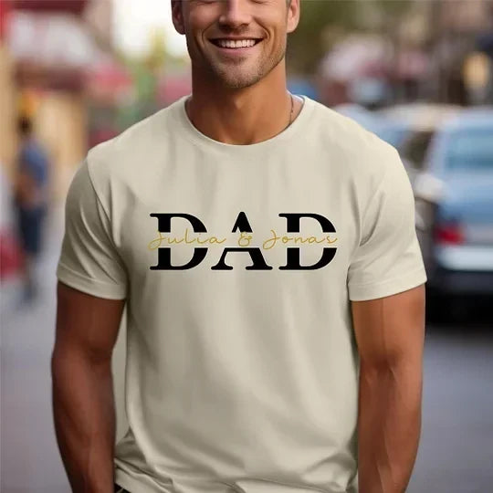 Custom "DAD" Design with Kids Names Sweatshirt | Father&