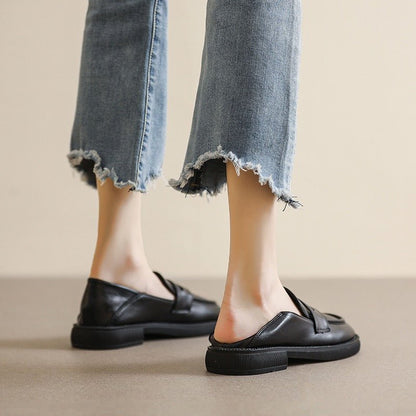 Women's Orthopedic Chunky Loafers | British Style Wide Fit Platform Shoe