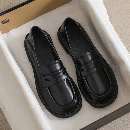 Women's Orthopedic Chunky Loafers | British Style Wide Fit Platform Shoe
