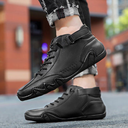 Unisex Orthopedic Leather Boots | Wide Toe Barefoot-Inspired Design