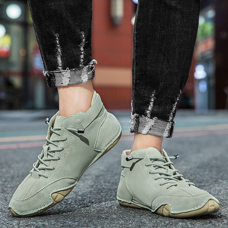 Unisex Orthopedic Leather Boots | Wide Toe Barefoot-Inspired Design