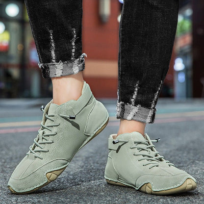 Unisex Orthopedic Leather Boots | Wide Toe Barefoot-Inspired Design