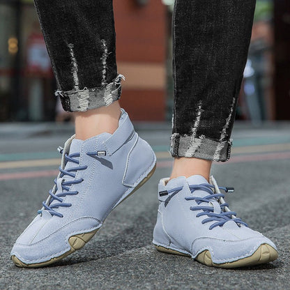 Unisex Orthopedic Leather Boots | Wide Toe Barefoot-Inspired Design