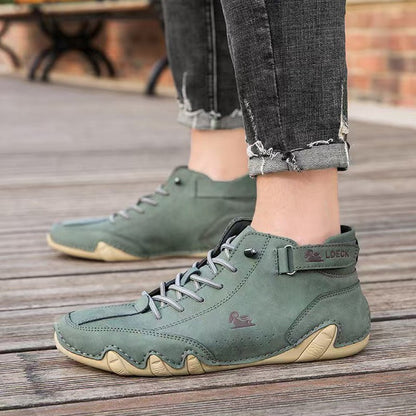 Unisex Orthopedic Leather Boots | Wide Toe Barefoot-Inspired Design