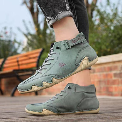 Unisex Orthopedic Leather Boots | Wide Toe Barefoot-Inspired Design