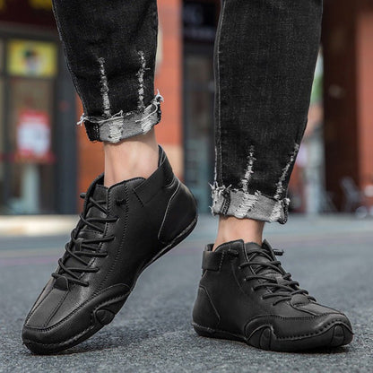 Unisex Orthopedic Leather Boots | Wide Toe Barefoot-Inspired Design