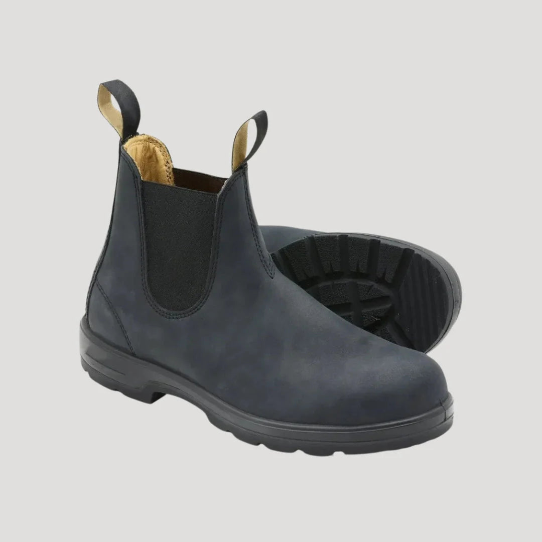 Waterproof Leather Chelsea Boots–Durable, Wide Fit &amp; Arch Support