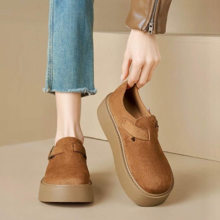 Women's Retro Platform Clogs with Arch Support | Wide Fit Comfort Shoes