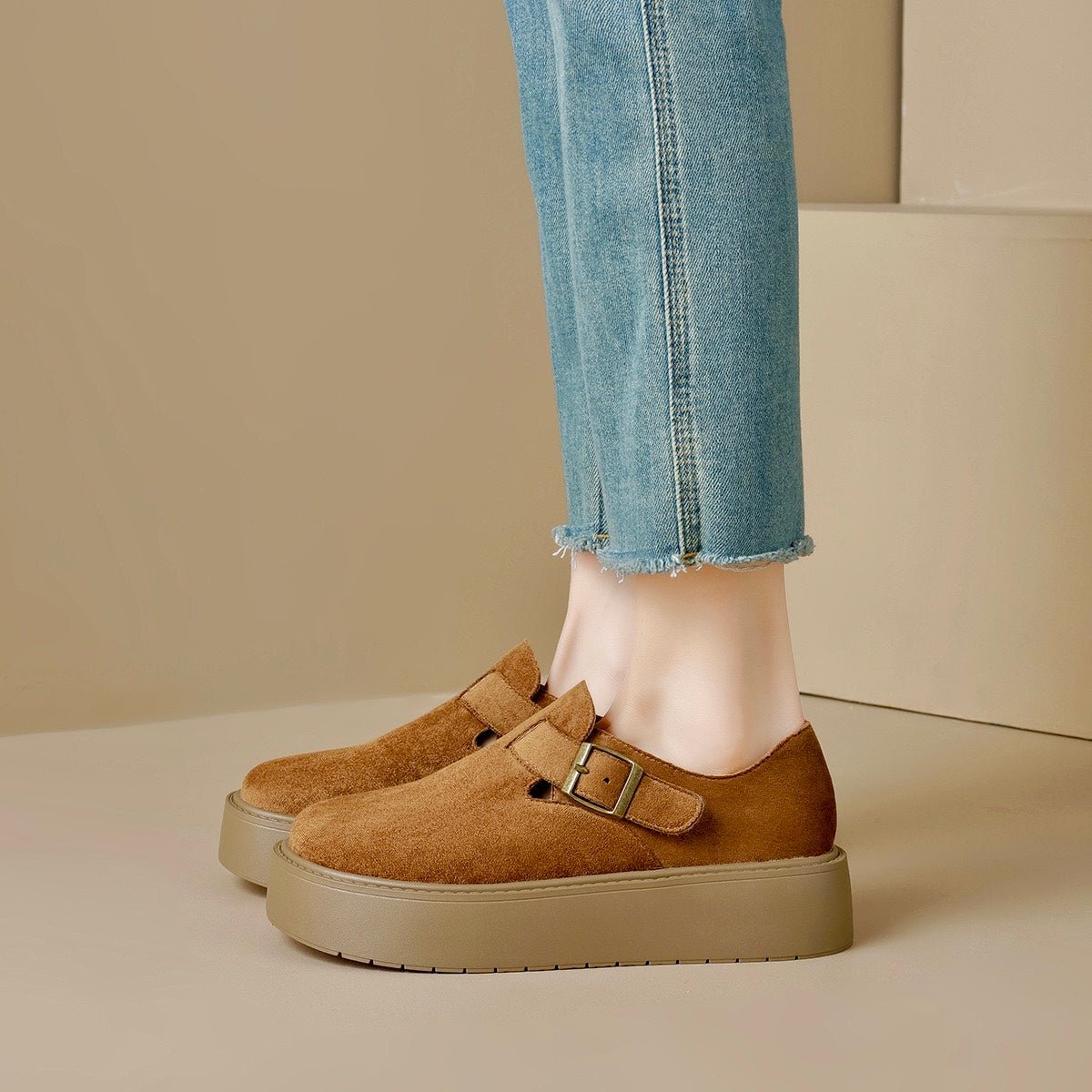 Women's Retro Platform Clogs with Arch Support | Wide Fit Comfort Shoes
