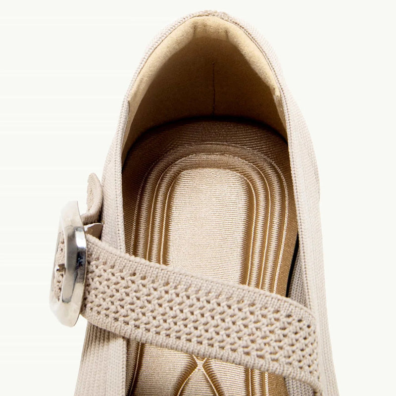 Women's Orthopedic Mary Jane Flats | Square Toe Breathable Knit Shoes