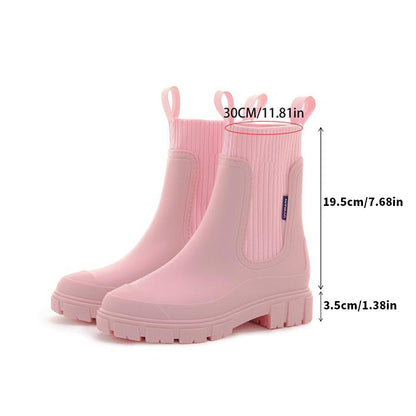 Women's Chelsea Rain Boots with Arch Support | Waterproof Ankle Boots