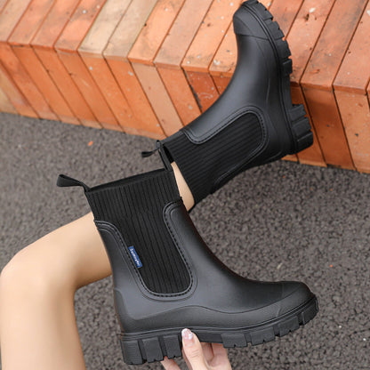 Women's Chelsea Rain Boots with Arch Support | Waterproof Ankle Boots