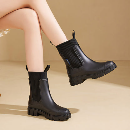 Women's Chelsea Rain Boots with Arch Support | Waterproof Ankle Boots