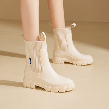 Women's Chelsea Rain Boots with Arch Support | Waterproof Ankle Boots