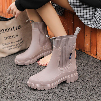 Women's Chelsea Rain Boots with Arch Support | Waterproof Ankle Boots