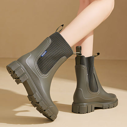 Women's Chelsea Rain Boots with Arch Support | Waterproof Ankle Boots