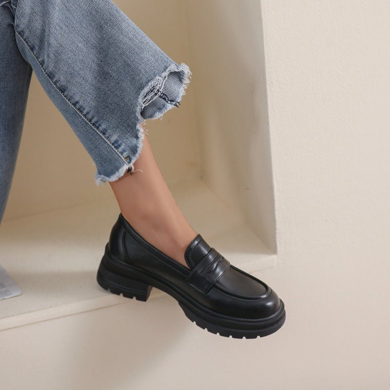 Women's Slip-On Chunky Loafers for Pain Relief | Wide Fit Comfort Shoes