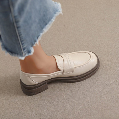 Women's Slip-On Chunky Loafers for Pain Relief | Wide Fit Comfort Shoes