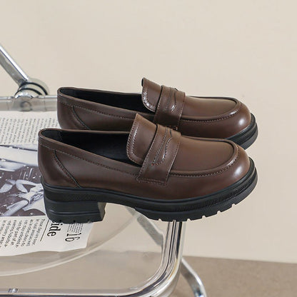 Women's Slip-On Chunky Loafers for Pain Relief | Wide Fit Comfort Shoes