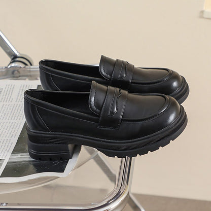 Women's Slip-On Chunky Loafers for Pain Relief | Wide Fit Comfort Shoes