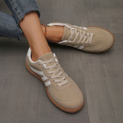 Women's Orthopedic Suede Trainers | Wide Fit Everyday Comfort Shoes