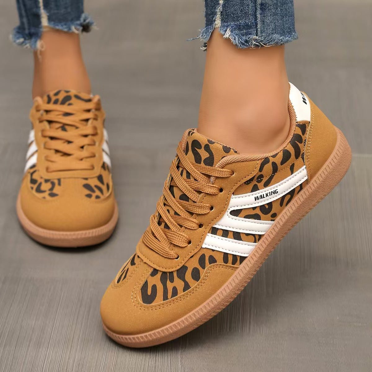 Women's Orthopedic Suede Trainers | Wide Fit Everyday Comfort Shoes