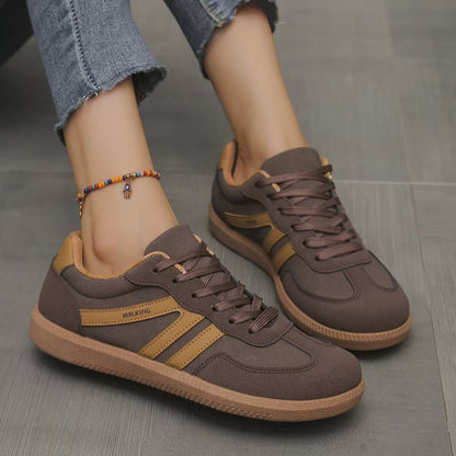 Women's Orthopedic Suede Trainers | Wide Fit Everyday Comfort Shoes
