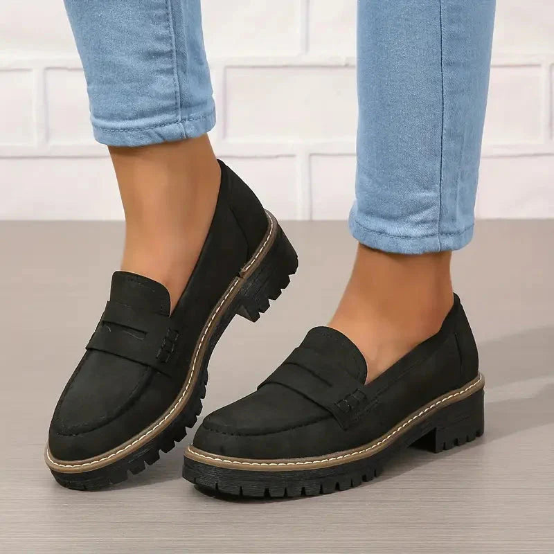 Women's Platform Loafers | Chunky Sole Comfort with Arch Support