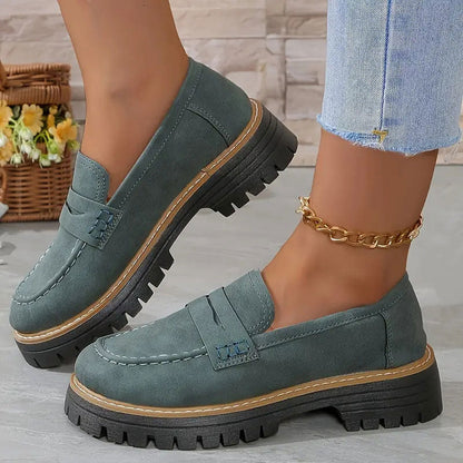 Women's Platform Loafers | Chunky Sole Comfort with Arch Support