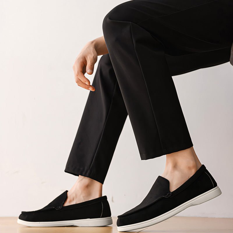 Men's Orthopedic Suede Loafers | Classic Wide Fit Slip-On Comfort Shoes