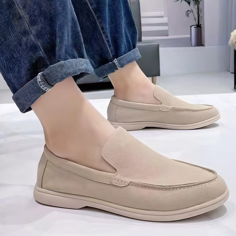 Men's Orthopedic Suede Loafers | Classic Wide Fit Slip-On Comfort Shoes