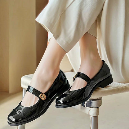 Women's Wide Toe Mary Jane Flats with Arch Support | Comfort Shoes