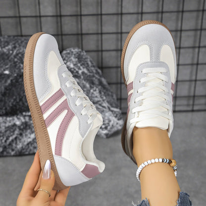 Women's Retro Suede Trainers with Arch Support | Casual Walking Shoes