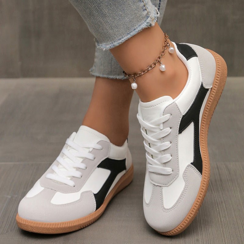 Women's Retro Suede Trainers with Arch Support | Casual Walking Shoes