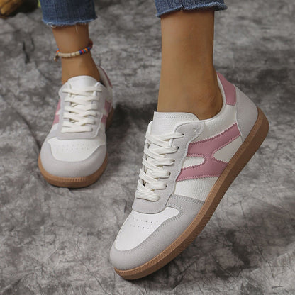Women's Retro Suede Trainers with Arch Support | Casual Walking Shoes