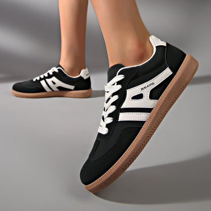 Women's Retro Suede Trainers with Arch Support | Casual Walking Shoes