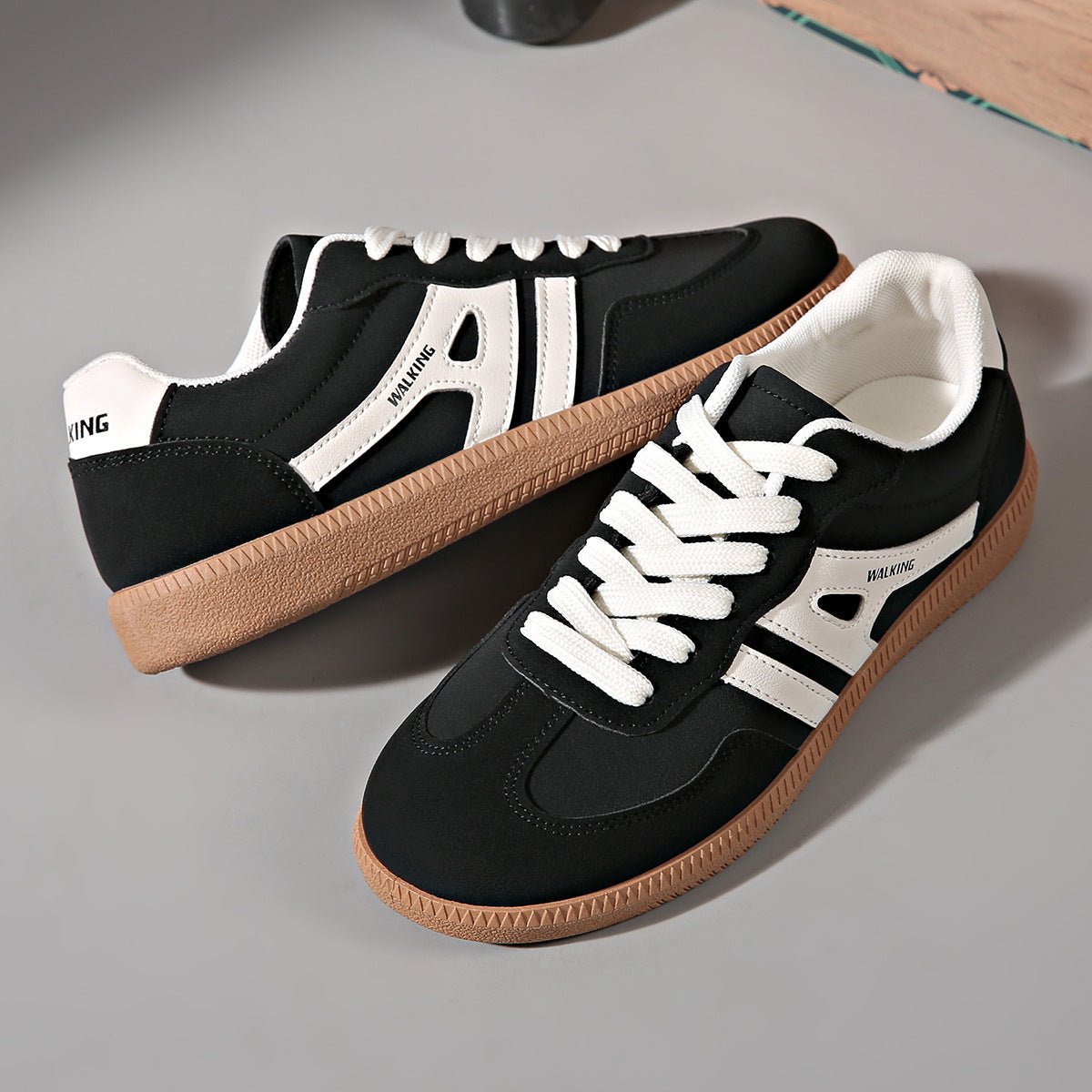 Women's Retro Suede Trainers with Arch Support | Casual Walking Shoes