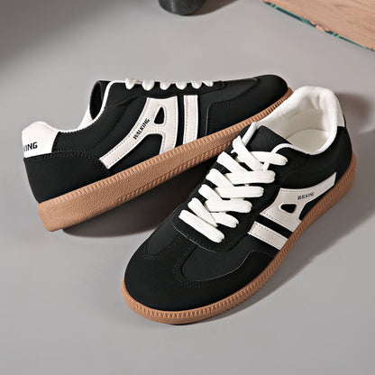 Women's Retro Suede Trainers with Arch Support | Casual Walking Shoes