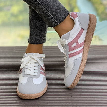 Women's Retro Suede Trainers with Arch Support | Casual Walking Shoes
