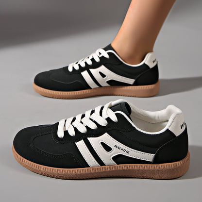 Women's Retro Suede Trainers with Arch Support | Casual Walking Shoes