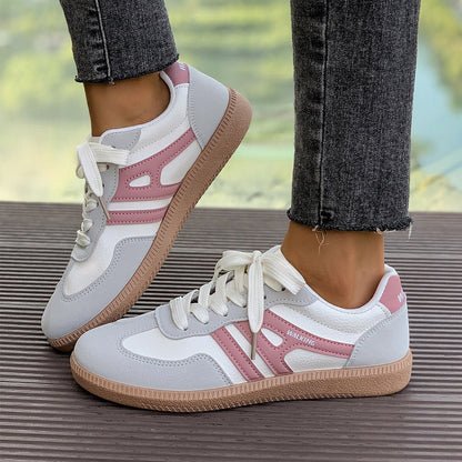 Women's Retro Suede Trainers with Arch Support | Casual Walking Shoes