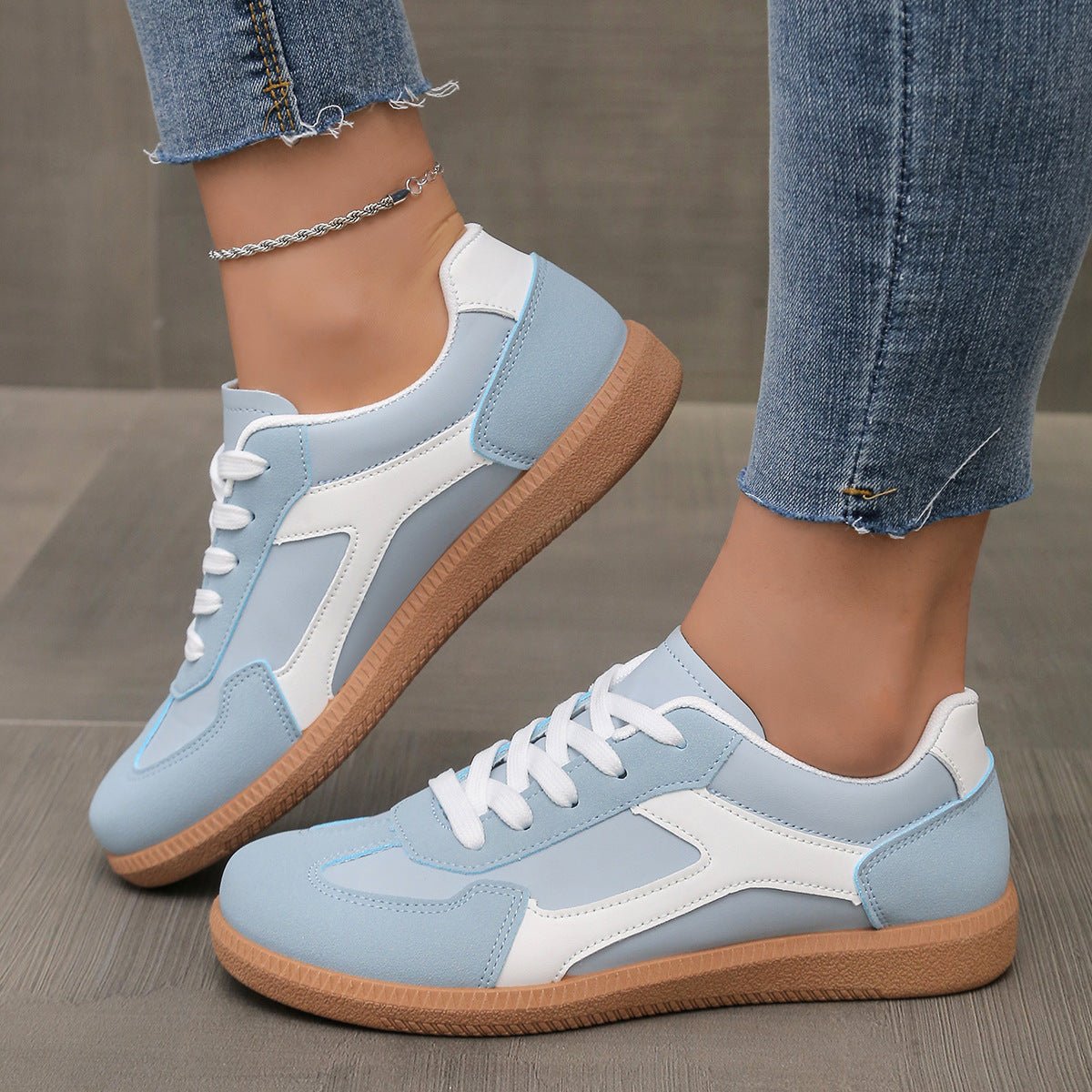 Women's Retro Suede Trainers with Arch Support | Casual Walking Shoes