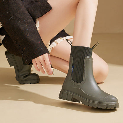 Women's Chelsea Rain Boots with Arch Support | Waterproof Ankle Boots